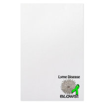 Lyme Disease Blows Awareness Design Custom Stationery