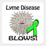 Lyme Disease Blows Awareness Design Stickers