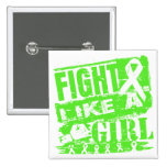 Lyme Disease BurnOut Fight Like a Girl buttons