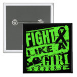 Lyme Disease BurnOut Fight Like a Girl buttons
