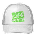 Lyme Disease BurnOut Fight Like a Girl hats