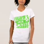 Lyme Disease BurnOut Fight Like a Girl t-shirts