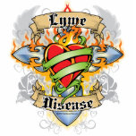 Lyme Disease Cross & Heart Cut Outs