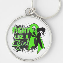 Lyme Disease Fight Like A Girl Grunge Key Chains
