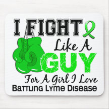 Lyme Disease Fight Like A Guy 15 Mouse Pad