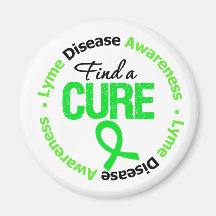 Lyme Disease Find A Cure Refrigerator Magnet