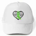 Lyme Disease Heart Ribbon Collage hats