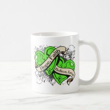 Lyme Disease Hope Faith Dual Hearts Mug