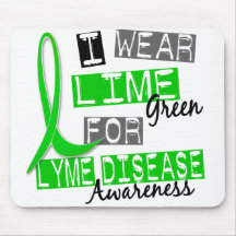 Lyme Disease I Wear Lime Green For Awareness 37 Mouse Pads