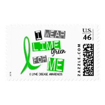 Lyme Disease I Wear Lime Green For Me 37 Postage