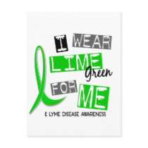 Lyme Disease I Wear Lime Green For Me 37 Postcard