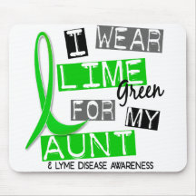 Lyme Disease I Wear Lime Green For My Aunt 37 Mouse Mats