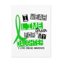 Lyme Disease I Wear Lime Green For My Daughter 37 Postcards