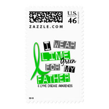 Lyme Disease I Wear Lime Green For My Father 37 Postage