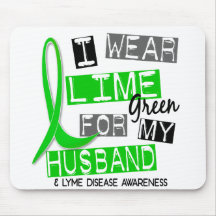Lyme Disease I Wear Lime Green For My Husband 37 Mouse Pad