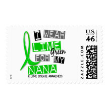 Lyme Disease I Wear Lime Green For My Nana 37 Stamps
