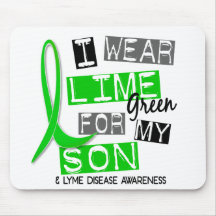 Lyme Disease I Wear Lime Green For My Son 37 Mouse Pad