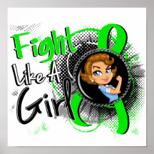 Lyme Disease Rosie Cartoon FLAG.png Posters