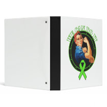 Lyme Disease - Rosie The Riveter - We Can Do It 3 Ring Binders