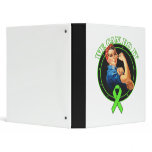 Lyme Disease - Rosie The Riveter - We Can Do It 3 Ring Binders