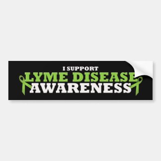 Lyme Disease Support Ribbon Bumper Sticker