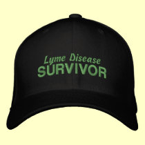 Lyme Disease Survivor embroidered hats