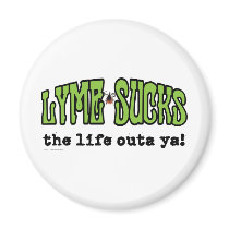 Lyme Sucks Fridge Magnets