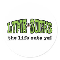 Lyme Sucks Sticker