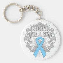 Lymphedema Fight Like A Girl Fleurish Key Chain