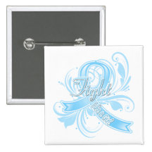 Lymphedema Fight Like a Girl Flourish Button