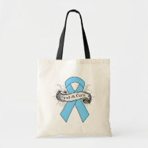 Lymphedema Find A Cure Ribbon Canvas Bag