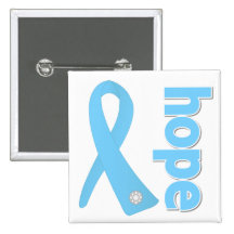 Lymphedema Hope Ribbon Button