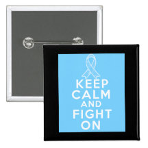 Lymphedema Keep Calm and Fight On Pin