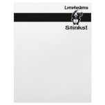 Lymphedema Stinks Skunk Awareness Design Customized Letterhead