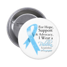 Lymphedema Support Hope Awareness Pinback Buttons