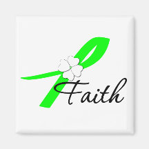 Lymphoma Awareness Faith Fridge Magnet