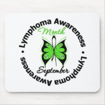 Lymphoma  Awareness Month Butterfly September mousepads