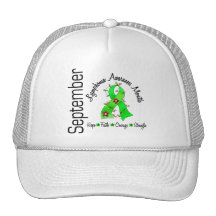 Lymphoma Awareness Month Flower Ribbon 1 September Hat