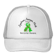 Lymphoma Awareness Month Flower Ribbon 3 September Hat