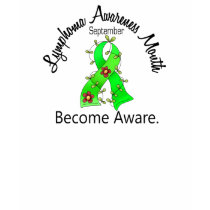 Lymphoma Awareness Month Flower Ribbon 3 September t-shirts