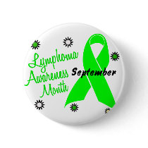 Lymphoma Awareness Month Flowers 1 buttons