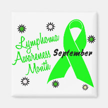 Lymphoma Awareness Month Flowers 1 Fridge Magnet