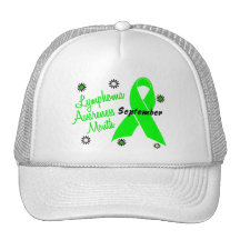 Lymphoma Awareness Month Flowers 1 Hats