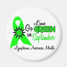 Lymphoma Awareness Month Flowers 2 Magnets