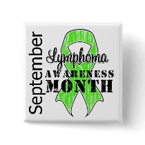 Lymphoma  Awareness Month Ribbon - September buttons