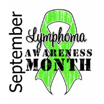 Lymphoma Awareness Month Ribbon - September t-shirts by cancerapparel Lymphoma Awareness Month Ribbon - September t-shirts