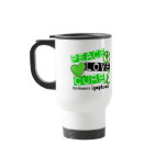 Lymphoma Awareness Non-Hodgkin's PEACE LOVE CURE Mug
