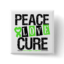 Lymphoma Awareness Peace Love Cure buttons by cancerapparel Lymphoma Awareness Peace Love Cure buttons