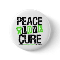 Lymphoma Awareness Peace Love Cure buttons by cancerapparel Lymphoma Awareness Peace Love Cure buttons