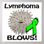 Lymphoma Blows Awareness Design Print